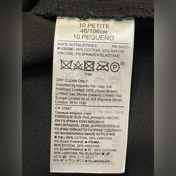 Banana Republic NEXT TAILORING BLACK SHORT SLEEVE STRETCH MIDI SHEATH DRESS - Picture 10 of 10